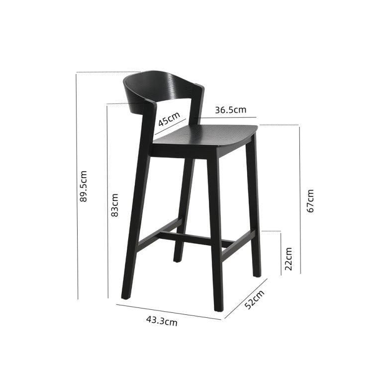 67cm Moooi Timber Bar Stool