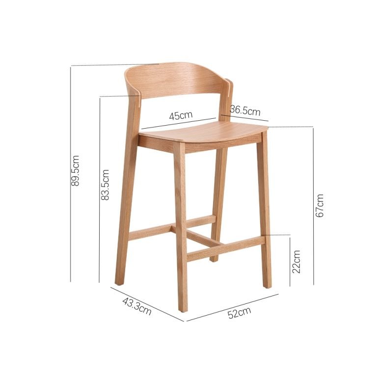 67cm Moooi Timber Bar Stool