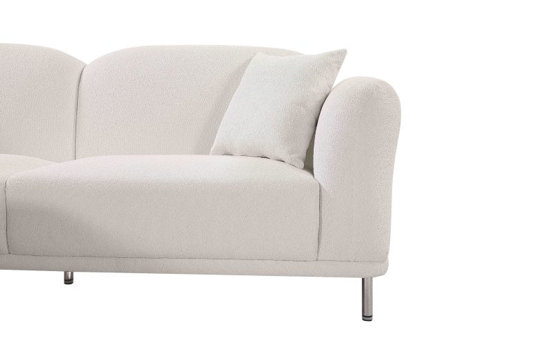 Argyle Sofa Upholstered in Boucle Fabric