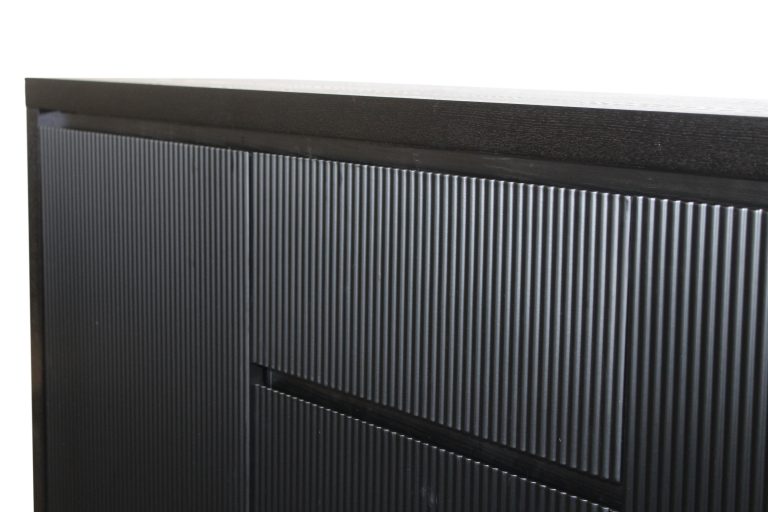 Aspen Entertainment Unit Black Ash 45H x 160W x 40D