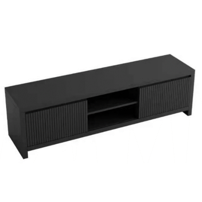 Aspen Entertainment Unit Black Ash 45H x 160W x 40D