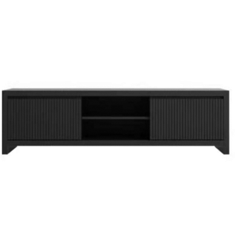 Aspen Entertainment Unit Black Ash 45H x 160W x 40D