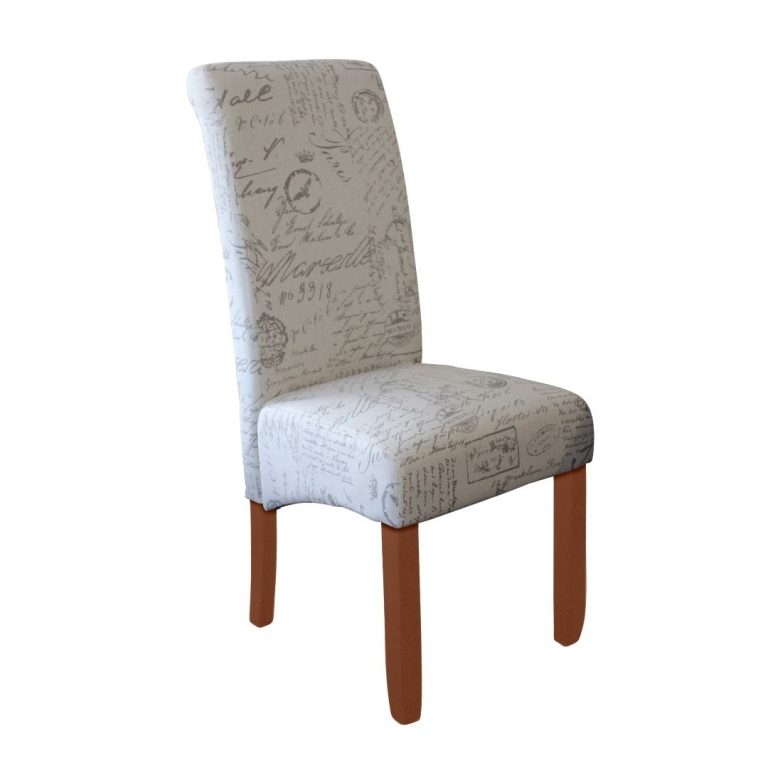 Avalon Dining Chair Script Fabric