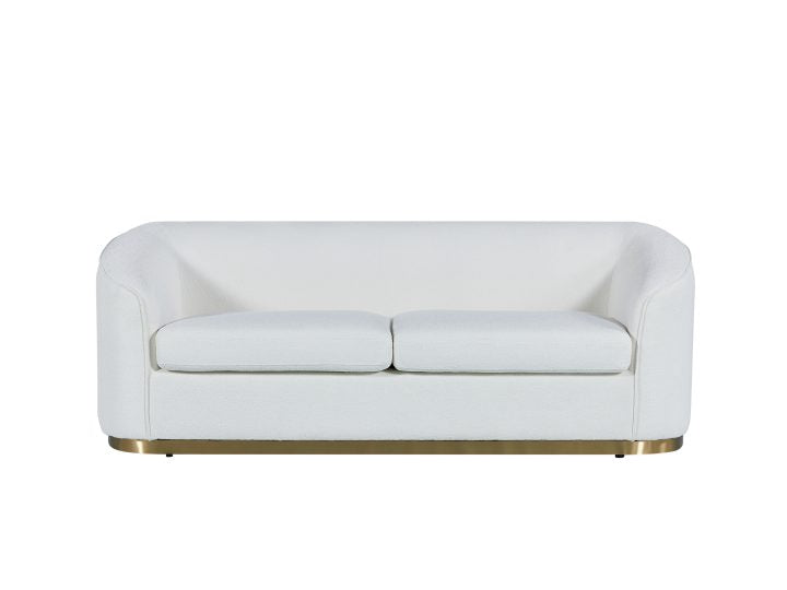 Bellissimo Oro Sofa Gold Base Bertoni Boucle Upholstery