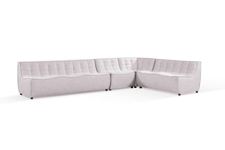 Domus Corner Seat Sofa upholstered in ‘Domus’ Linen Fabric