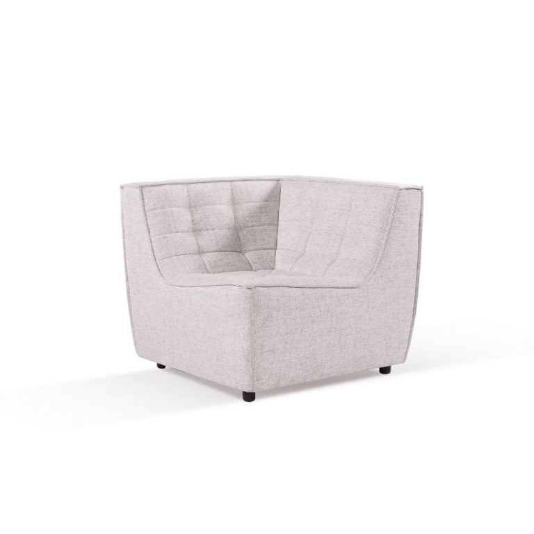Domus Corner Seat Sofa upholstered in ‘Domus’ Linen Fabric
