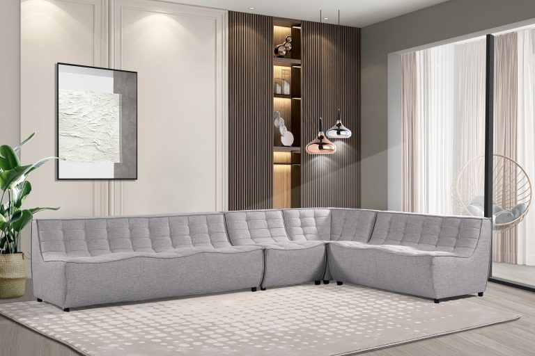 Domus Corner Seat Sofa upholstered in ‘Domus’ Linen Fabric