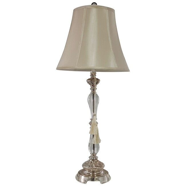 Felicienne Champagne Table Lamp with Cream Shade