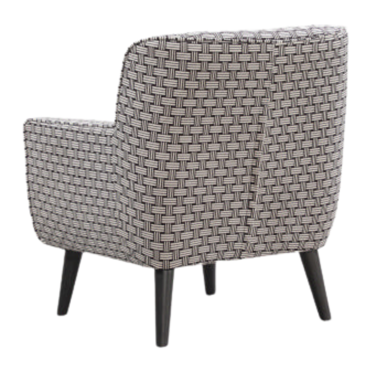 Georgia Chair Upholstered in Monochrome Fabric