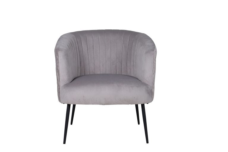 Perla Chair Velvet Fluted Back