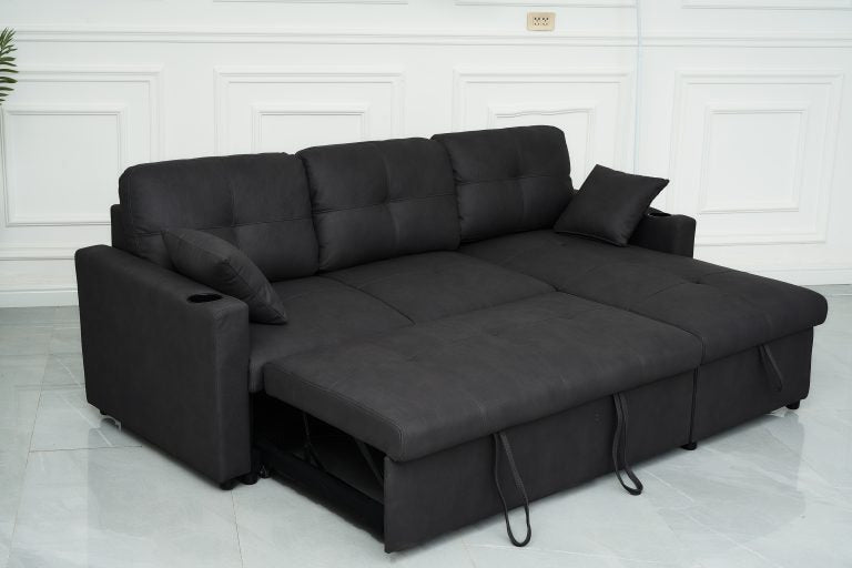 Romy Sofa Bed with Storage Chaise