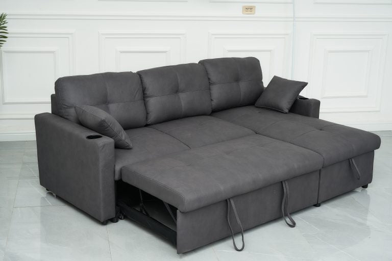 Romy Sofa Bed with Storage Chaise
