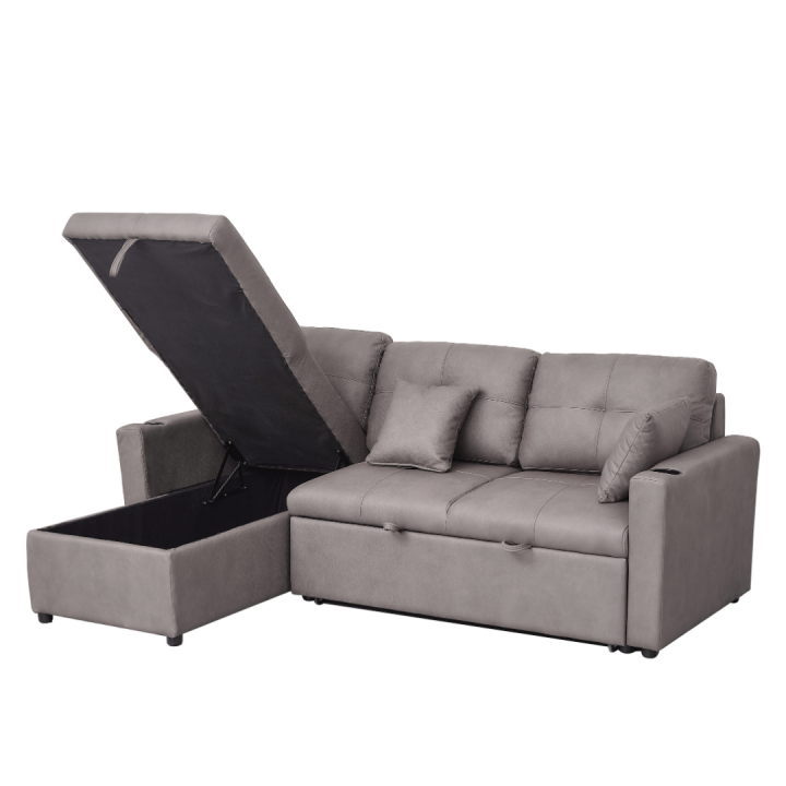 Romy Sofa Bed with Storage Chaise