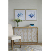 Set of 2 Blue Coral Framed Prints