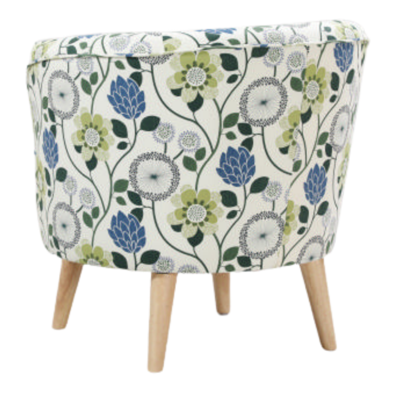 Stamford Arm Chair Upholstered in Scandi Digital Print Fabric