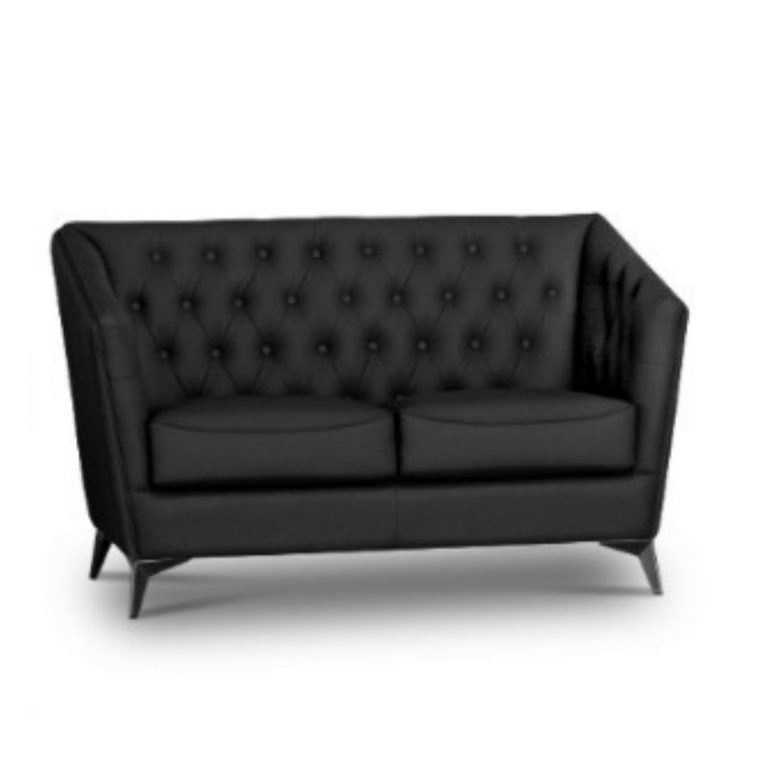 Tribeca Arm Chair Black Faux Leather