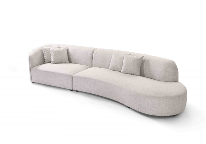 Willoughby Sectional Chaise Upholstered in ‘Domus’ Fabric